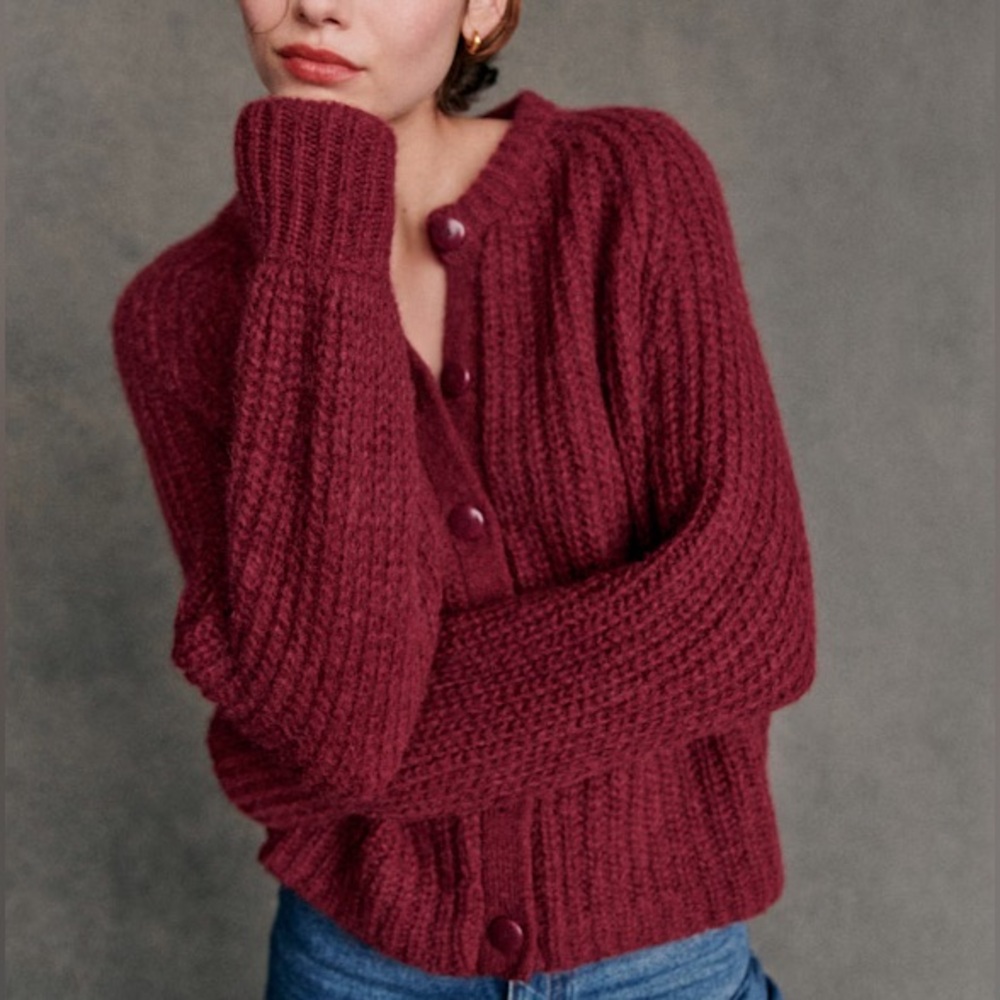 ISO: Sézane Emile cardigan (burgundy)